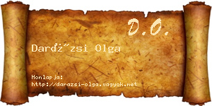 Darázsi Olga névjegykártya